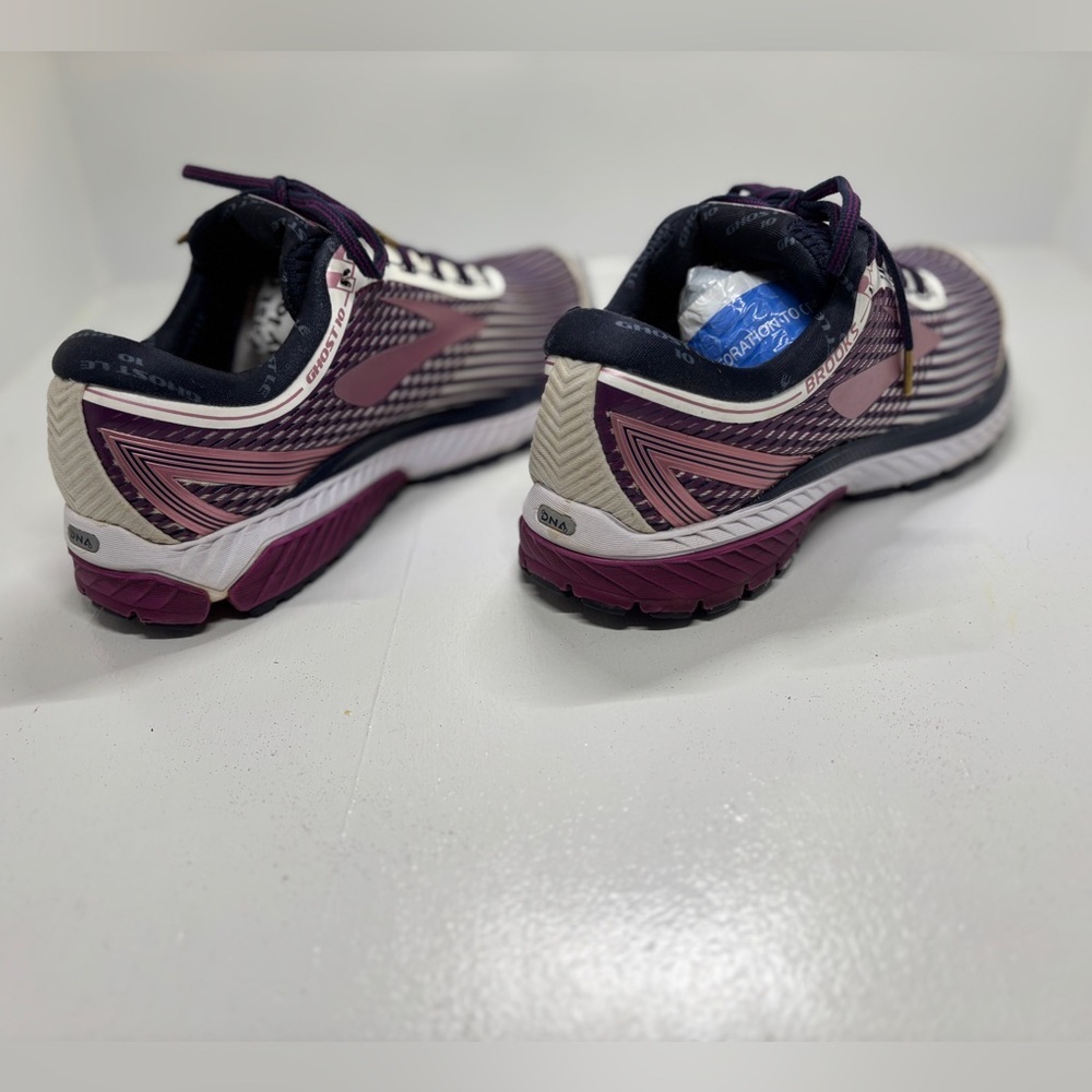 Brooks Ghost 10 Women’s Running Shoes Size 9 Pink Purple Athletic Sneakers - Picture 6 of 11
